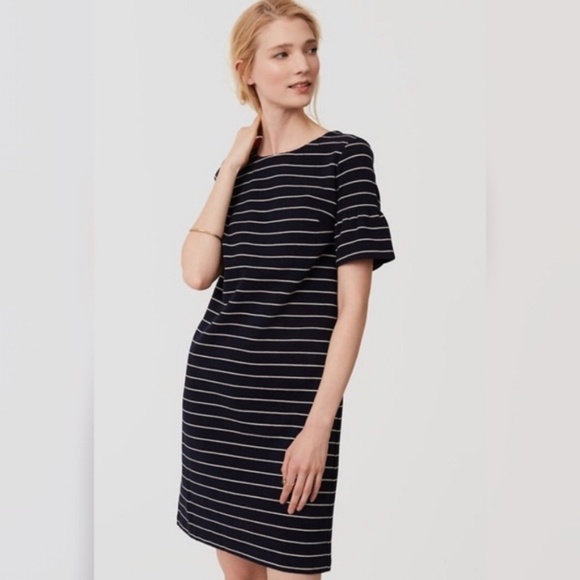 LOFT Dresses & Skirts - LOFT striped bell sleeve dress